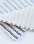 Yoshii Two Tone Stripe Hand Towel, blue