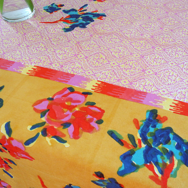 Chinese Spring Mustard Tablecloth, Tablecloth, Lisa Corti, Collyer's Mansion - Collyer's Mansion