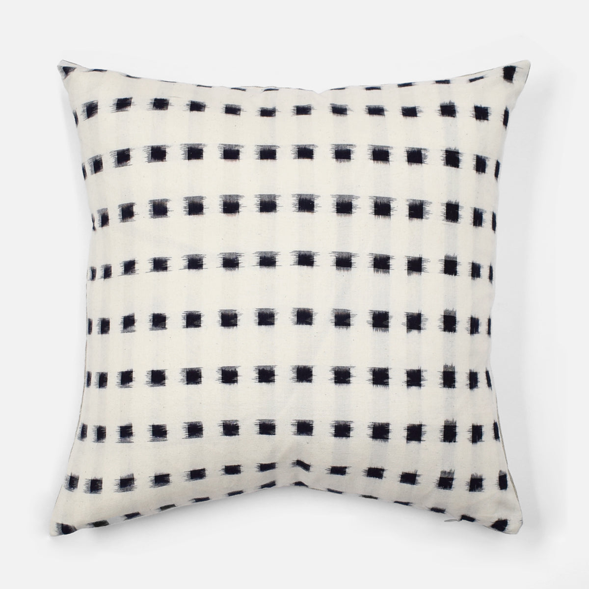 Check Ikat Pillow, square, Pillow, Collyer's Mansion, Collyer's Mansion - Collyer's Mansion