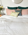 Linen Standard Pillowcase, copper gingham