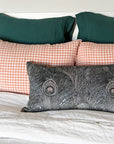 Linen Standard Pillowcase, copper gingham