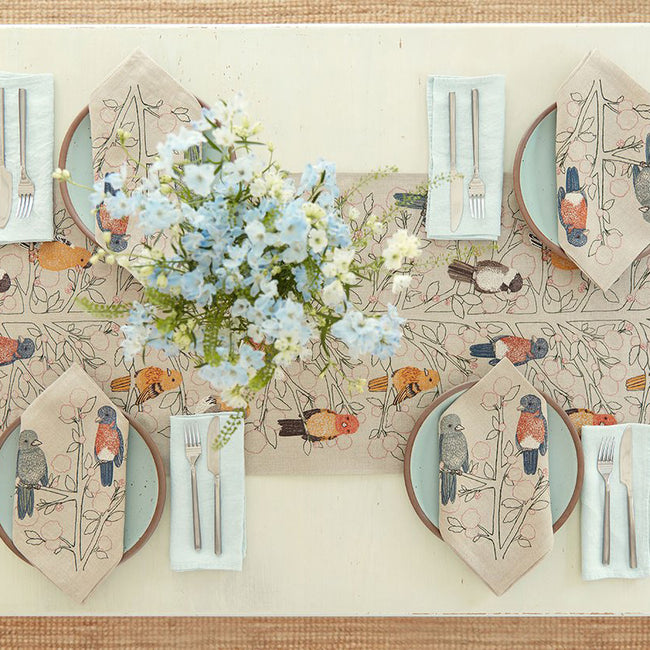 Songbirds Tree Table Runner