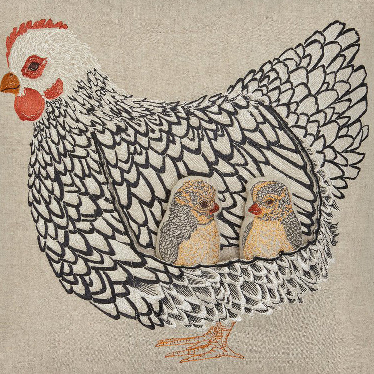 Mother Hen Pocket Pillow, square