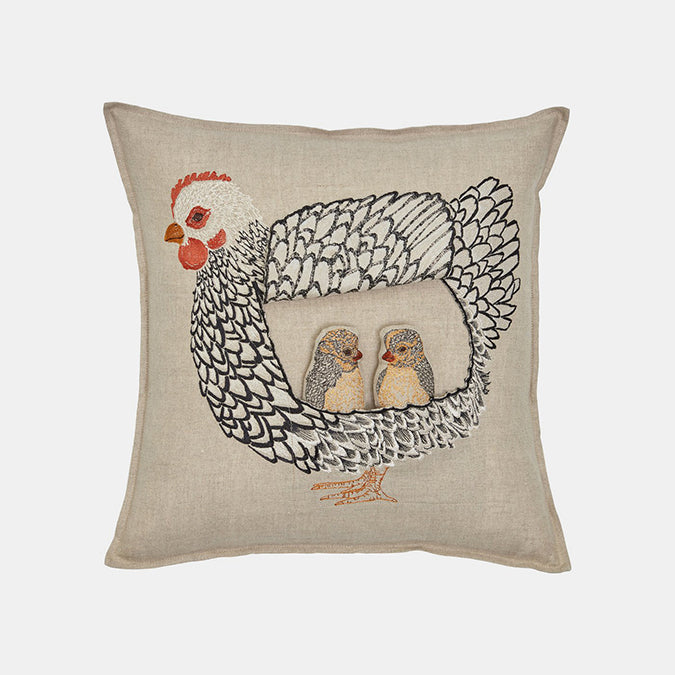 Mother Hen Pocket Pillow, square