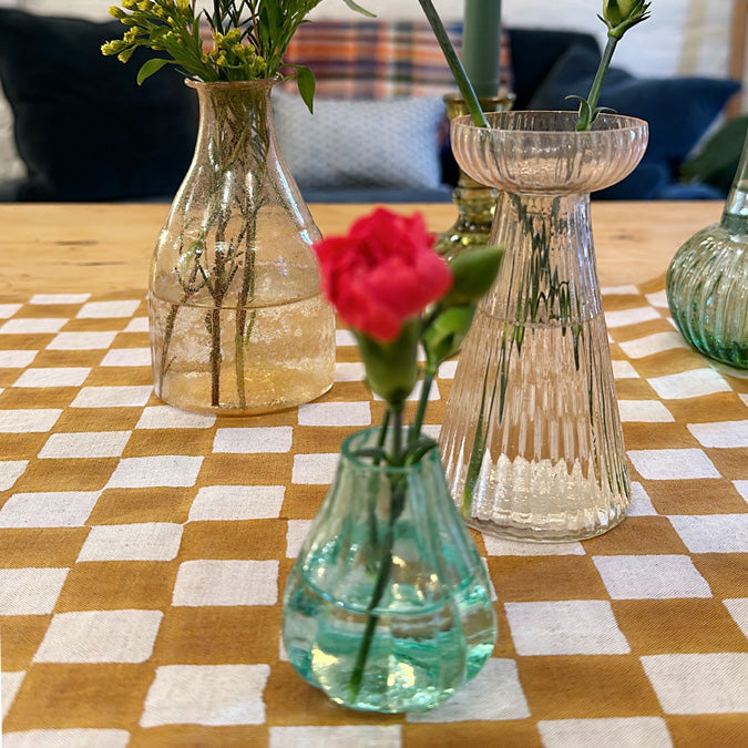 Hyacinth Pink Small Glass Vase