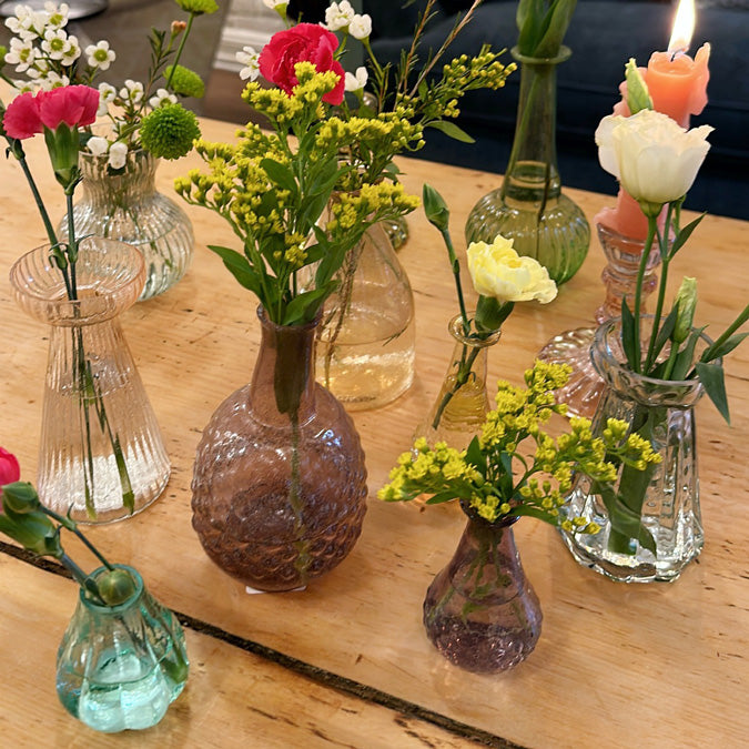 Garden Green Small Glass Vase