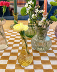 Golden Tiny Glass Vase