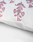 Pink Grey Dogflower Pillow, lumbar