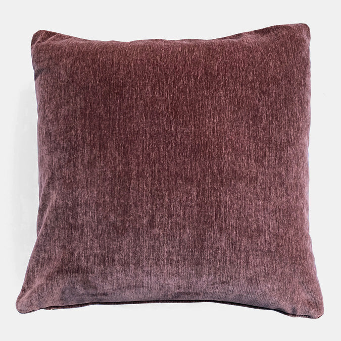 Everest Mulberry Velvet Pillow, square