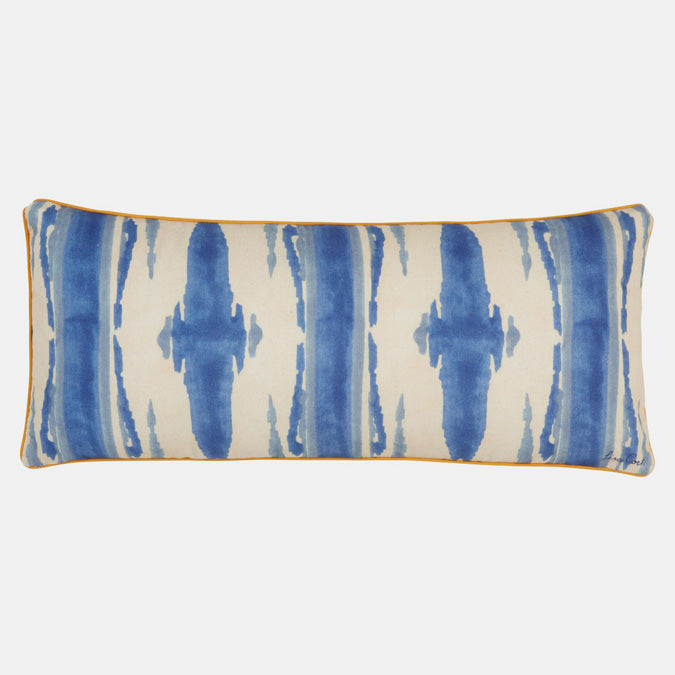 Flame Blue Pillow, lumbar