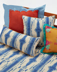 Flame Blue Pillow, lumbar