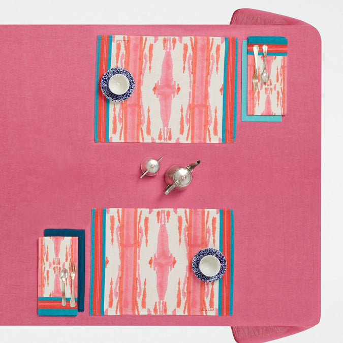 Flame Pink Canvas Placemat