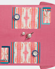 Flame Pink Canvas Placemat