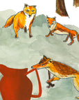 Foxes Print
