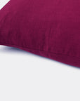 Linen Euro Pillowcase, beetroot