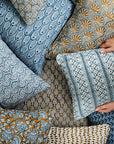 Calabria Azure Pillow, lumbar