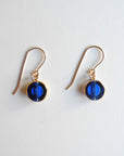 Blue Circle Drop Earrings, Earrings, I. Ronni Kappos, Collyer's Mansion - Collyer's Mansion