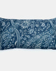 Indigo Paisley Pillow, lumbar