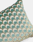 Ottoman Spot Lichen Velvet Pillow, lumbar