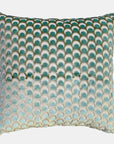 Ottoman Spot Lichen Velvet Pillow, square