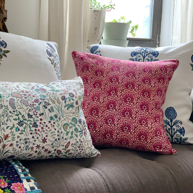 Liberty Capello Shell Pink Pillow, square