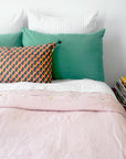 Linen Euro Pillowcase, tennis stripe, Pillowcase, Linge Particulier, Collyer's Mansion - Collyer's Mansion