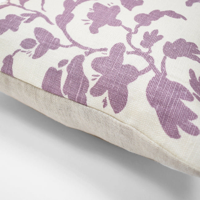 Colorful lilac vine pillow to mix with other pillows for colorful home decor - Collyer's Mansion