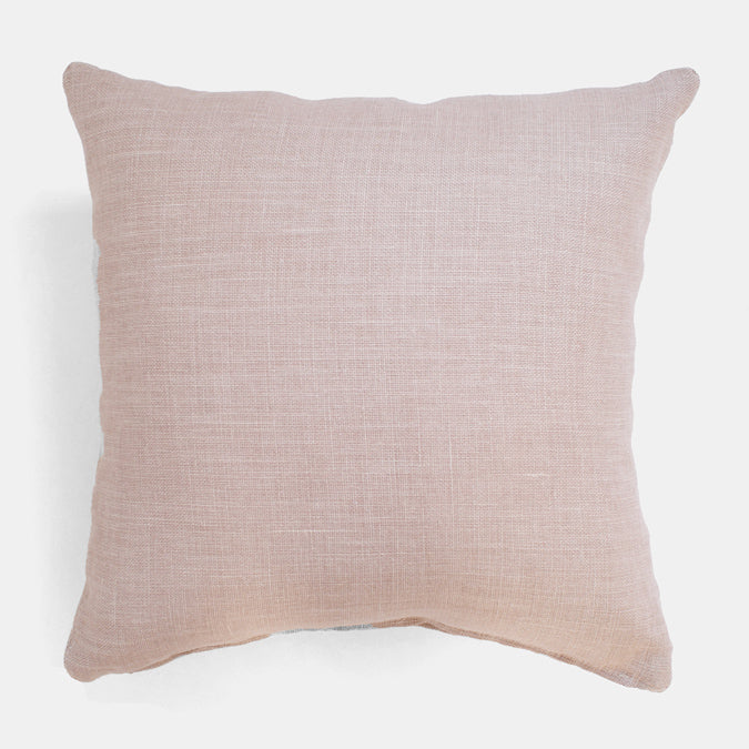 Old Rose Belgian Linen Pillow, square