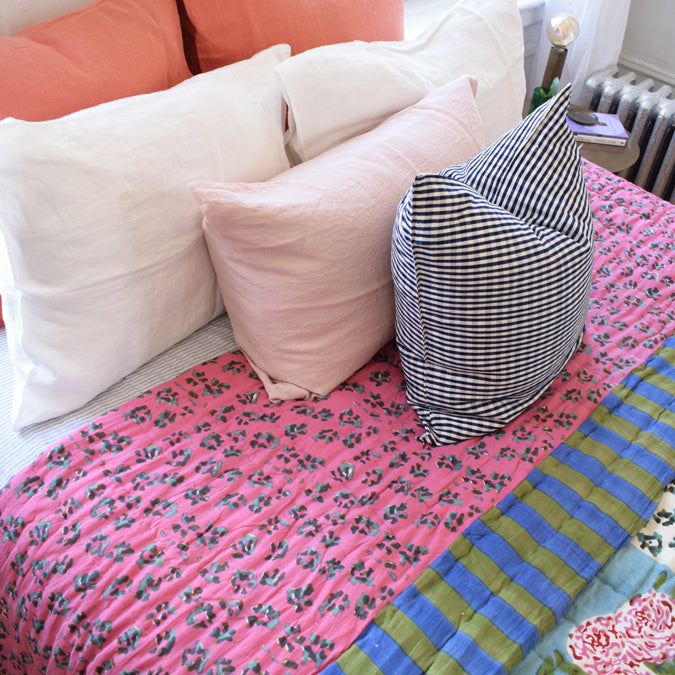 Leopard Stripes Sky Quilt