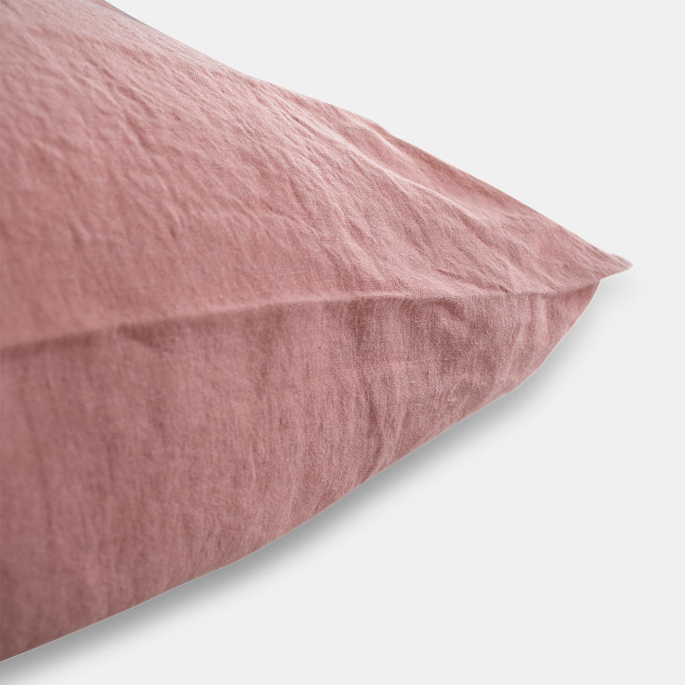 Linen Euro Pillowcase, lychee