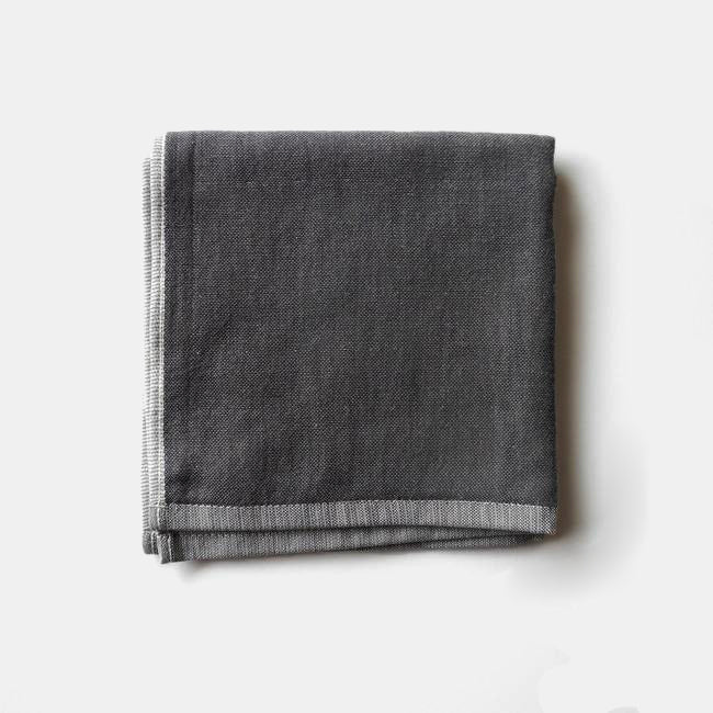 Charcoal Yoshii Chambray Washcloth Towel