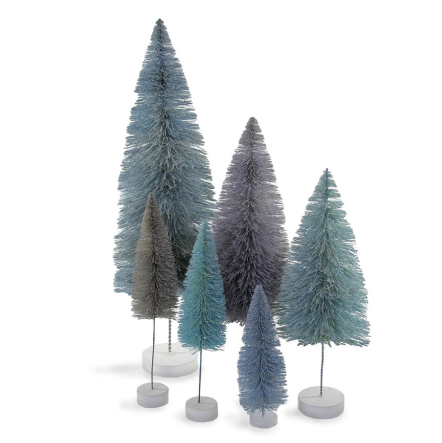 Winter Blue Spectrum Trees, assorted