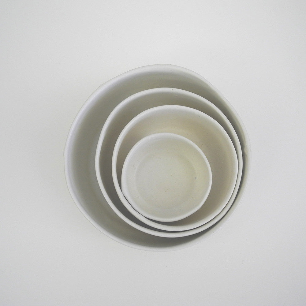 White Nesting Bowls