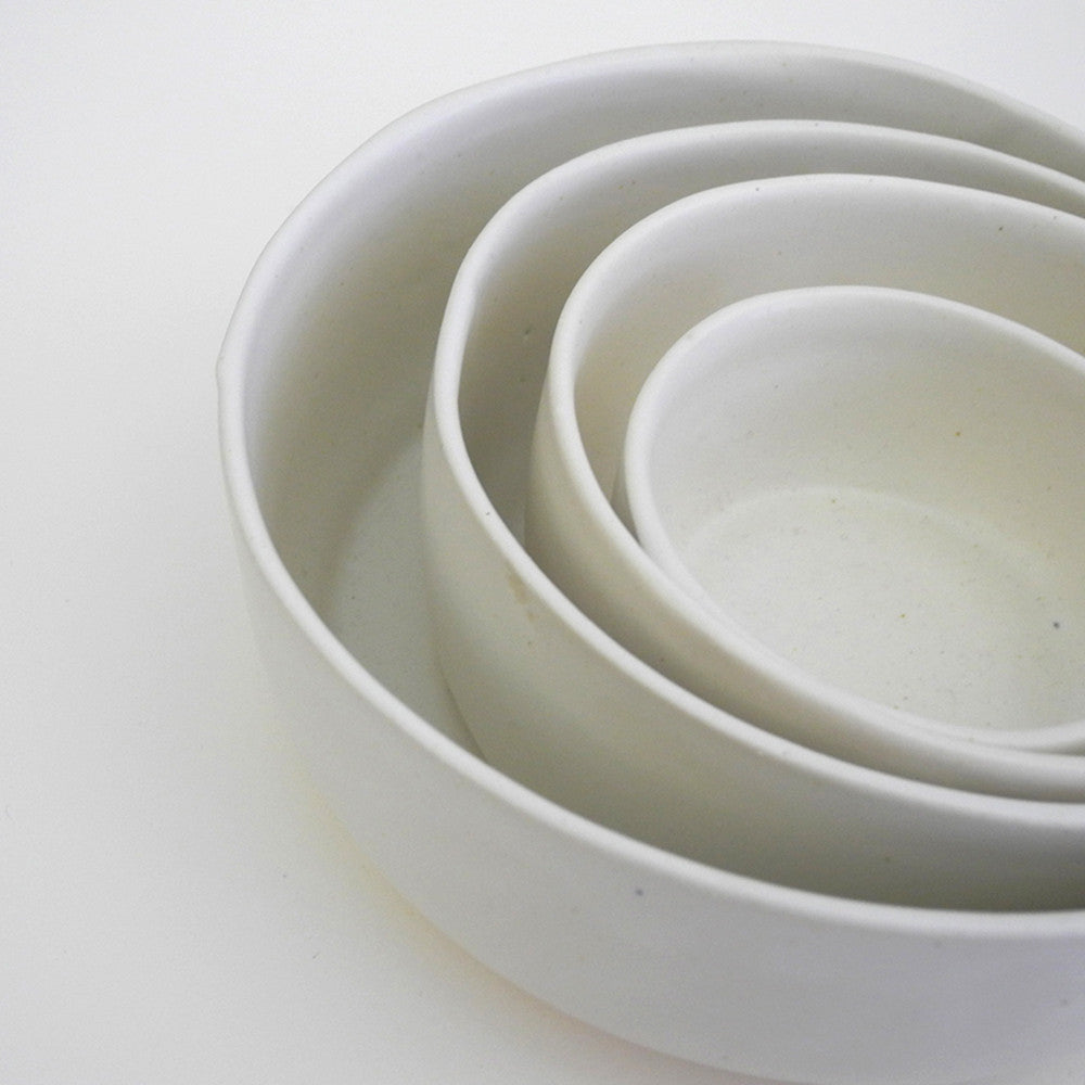 White Nesting Bowls