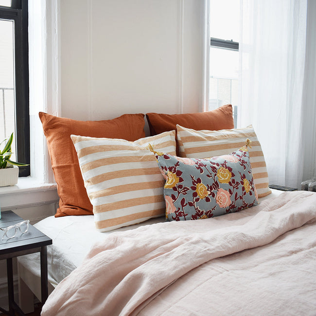Linen Fitted Sheet, off white