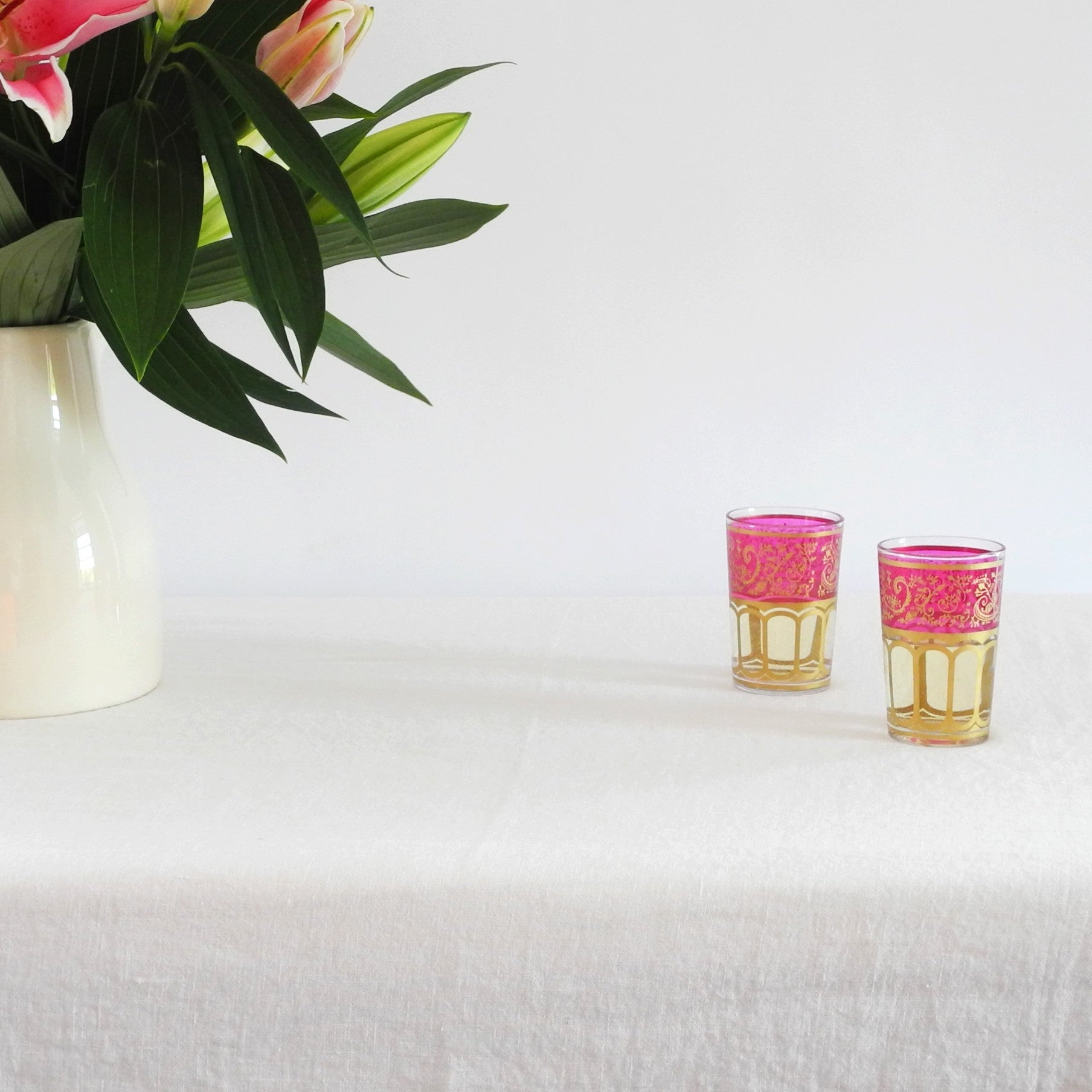 Linen Tablecloth, off white, Tablecloth, Linge Particulier, Collyer's Mansion - Collyer's Mansion