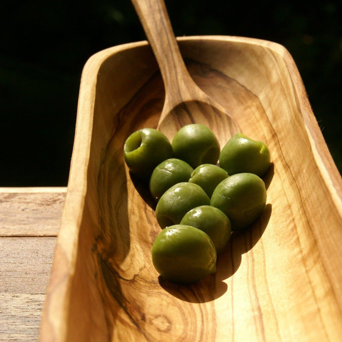 Large Olive Wood Oval Dish