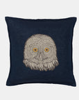Owl Applique Pillow, square
