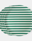 Green Stripe Plate, large