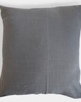 Linge Particulier Real Grey Euro Linen Pillowcase Sham for a colorful linen bedding look in elephant grey - Collyer's Mansion