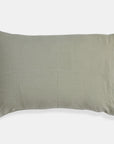Linge Particulier Fennel Green Standard Linen Pillowcase Sham for a colorful linen bedding look in olive green - Collyer's Mansion