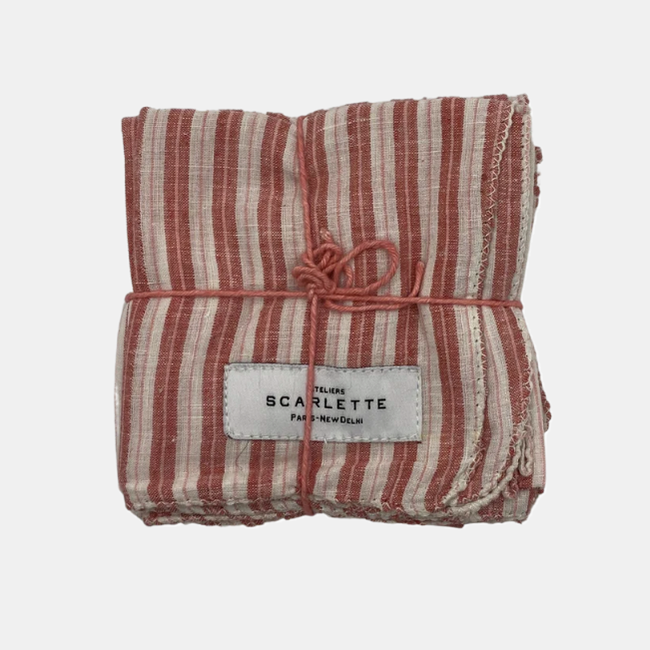 Levant Lipstick Napkins, set of 4