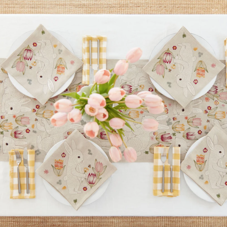 Bunnies and Blooms Table Runner