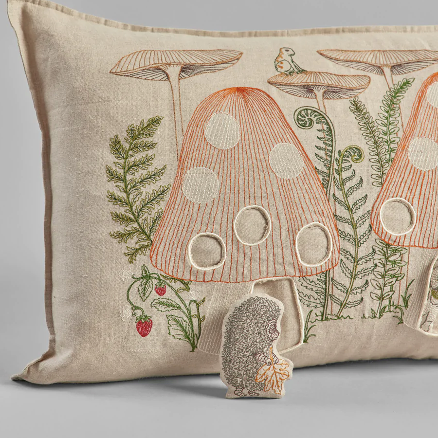 Mushroom Forest Pocket Pillow, lumbar