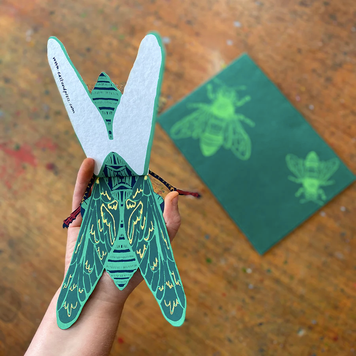 Blue Bottle Greeting Card