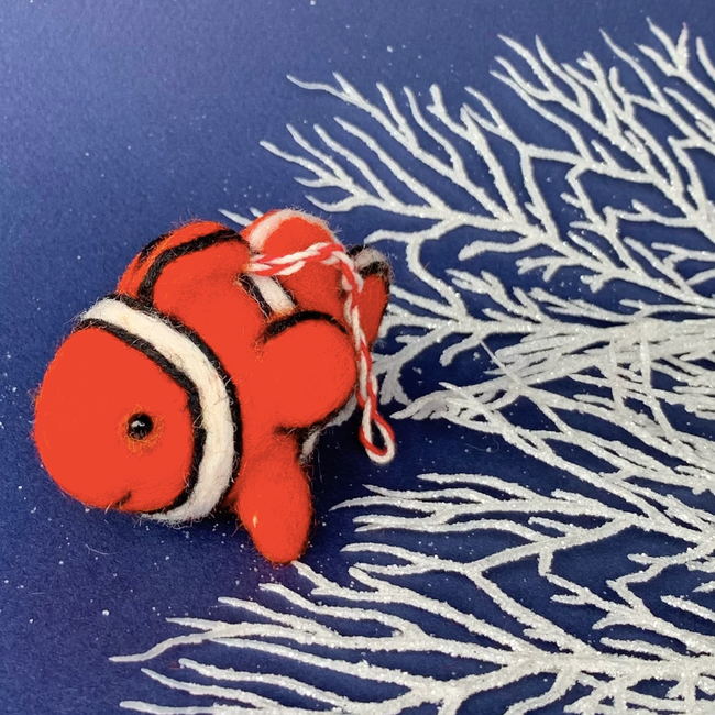 Clown Fish Felt Ornament