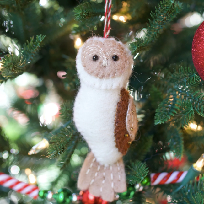 Owl Felt Ornament