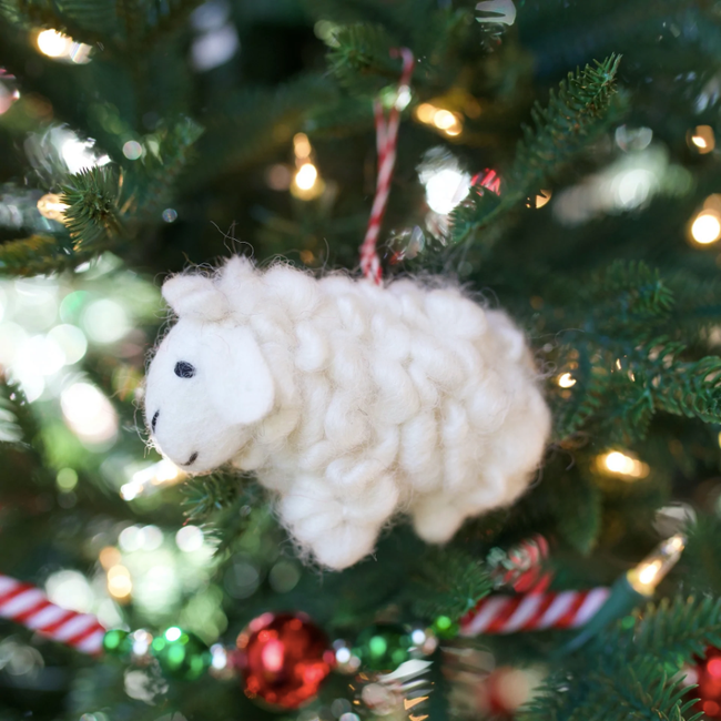 Sheep Felt Ornament