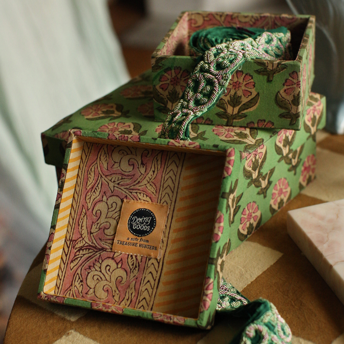 Emma Fabric Square Box