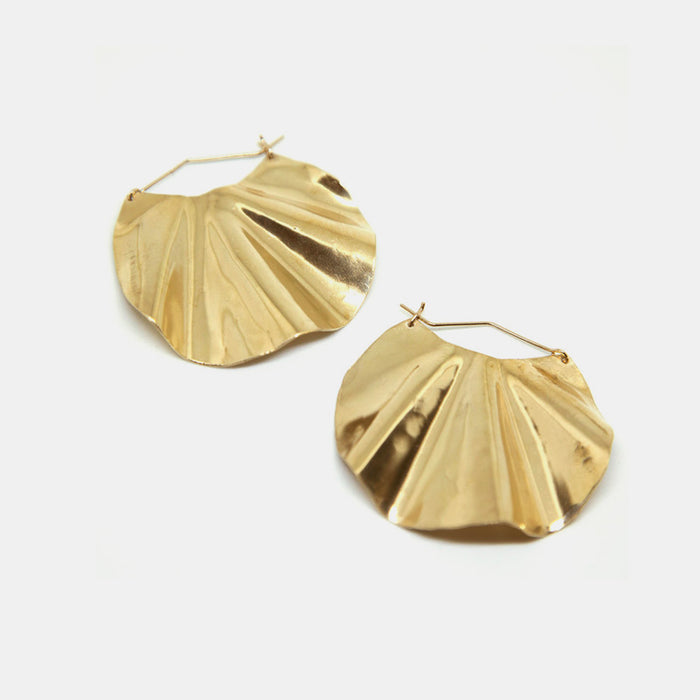 Slantt Petite Dani Earrings are beautiful brass hoops and the perfect statement earrings - Collyer's Mansion